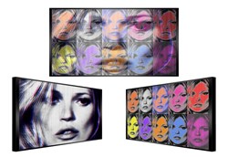 Colourful Kate by Patrick Rubinstein - Kinetic Original on Board sized 62x30 inches. Available from Whitewall Galleries
